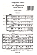 Te Deum and Jubilate SATB Vocal Score cover